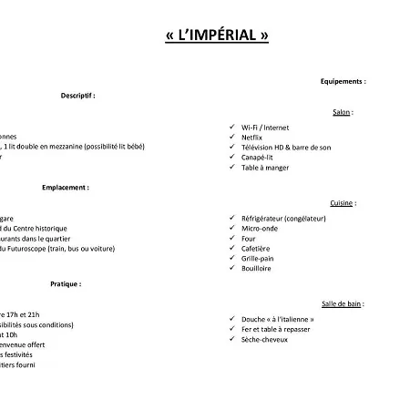 L'imperial * Poitiers